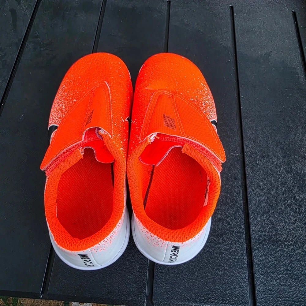Nike Mercurial Vapor 12 Club MG Neon Orange White AH7351-801 Kids 11C
